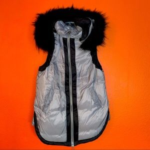 Sundance puffy vest with removable hood